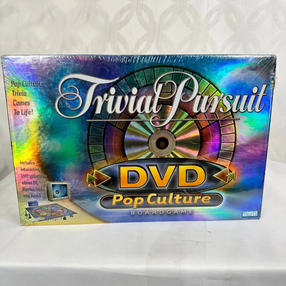 Trivial Pursuit DVD Pop Culture Board Game‎ Parker Brothers 2003  Factory Sealed